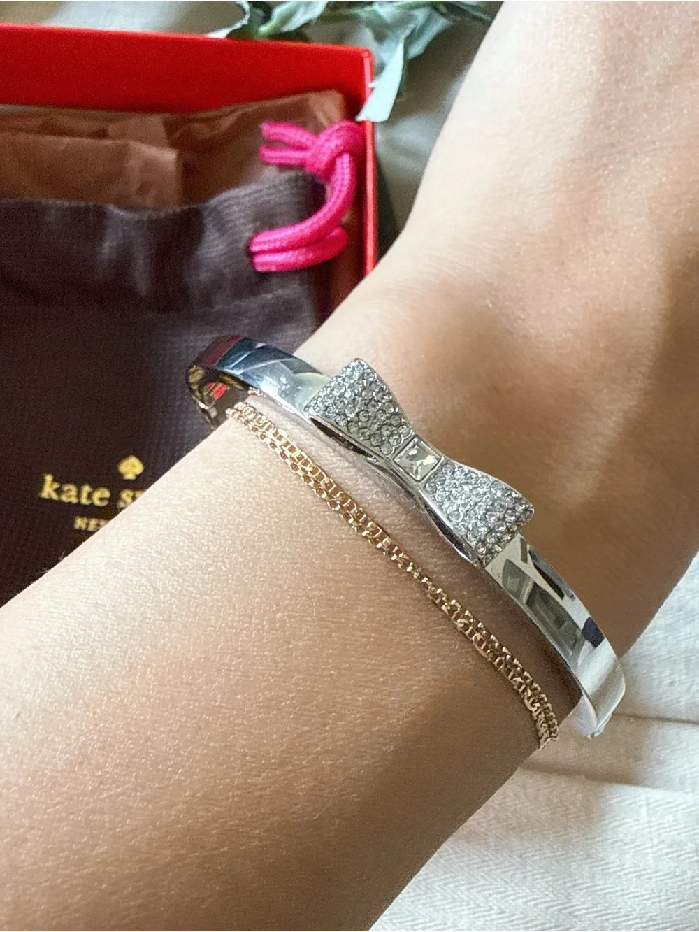 Kate Spade New York Ready Set Bow Bangle Bracelet - Picture 5 of 6
